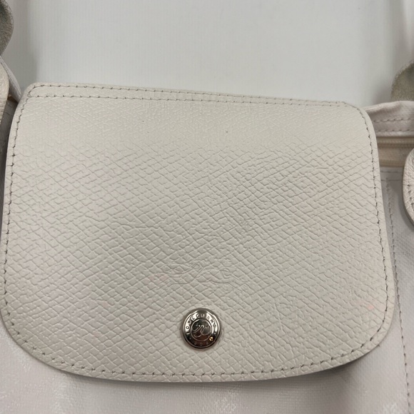 LONGCHAMP white large canvas purse - Picture 5 of 12